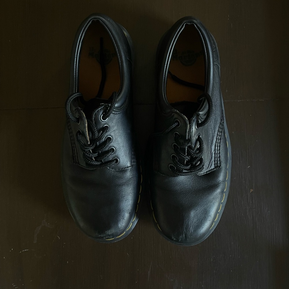 UNISEX Dr. Marten’s Nappa Leather Causal Shoes BLACK Men’s 10 - Picture 2 of 7